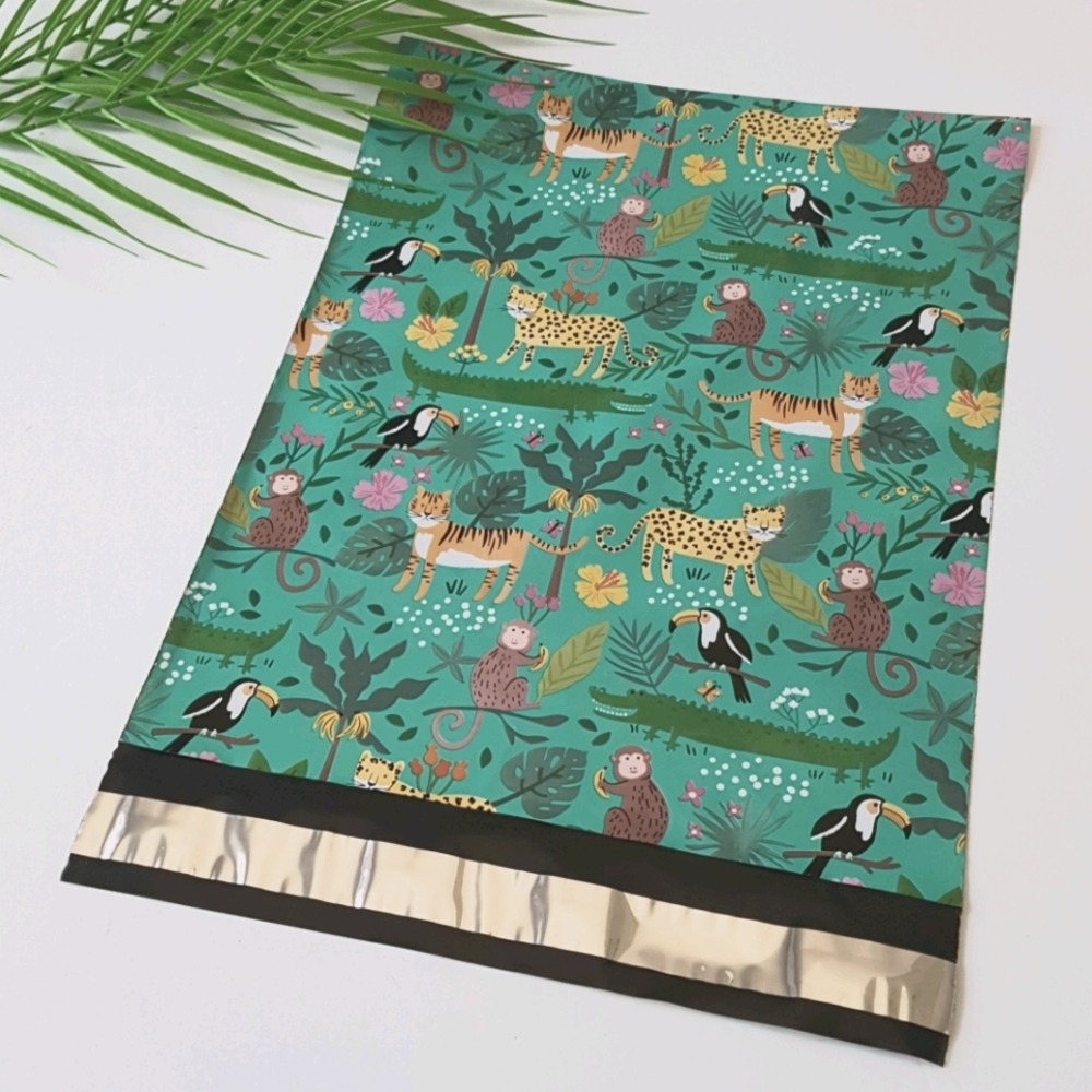 25 pcs Jungle Poly Mailers 10x13" inches